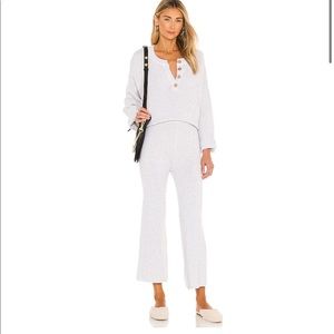 Free People Hailey set ivory heather S